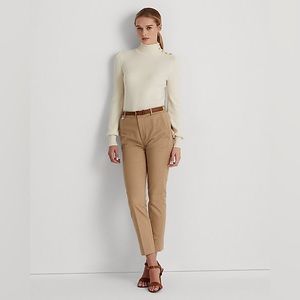 Lauren Ralph Lauren Cream Top and Tan Pants
